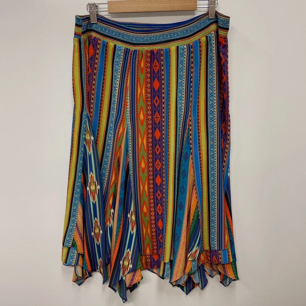 Soft Surroundings Fantasia Carnival Boho‎ Skirt Sz L